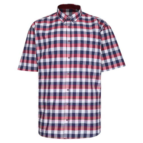 KAM Premium Check Shirt Red